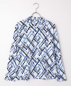 TAKASHIMAYA Style Plus / タカシマヤ スタイル・プリュ カットソー | 超長綿ハイネックプルオーバー（プリント）