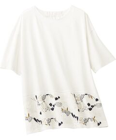 TAKASHIMAYA Style Plus / タカシマヤ スタイル・プリュ カットソー | 刺しゅう入りチュニック