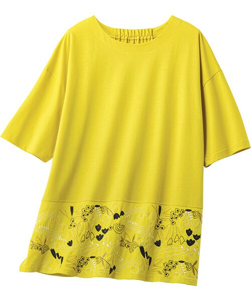 TAKASHIMAYA Style Plus / タカシマヤ スタイル・プリュ カットソー | 刺しゅう入りチュニック | 詳細1