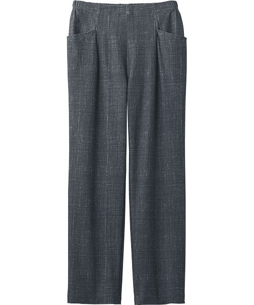 TAKASHIMAYA Style Plus/タカシマヤ スタイル・プリュ プリントストレッチパンツ<股下63cm> 黒 S TAKASHIMAYA Style Plus/タカシマヤ スタイル・プリュ プリントストレッチパンツ<股下63cm> 黒 S