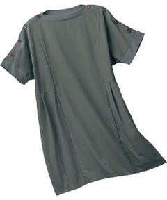 TAKASHIMAYA Style Plus / タカシマヤ スタイル・プリュ カットソー | 異素材切替えチュニック