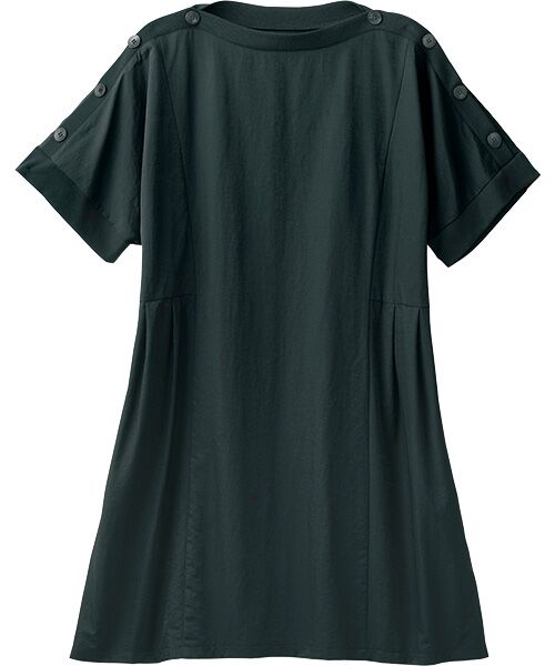 TAKASHIMAYA Style Plus/タカシマヤ スタイル・プリュ 異素材切替えチュニック 黒 LL・3L相当 TAKASHIMAYA Style Plus/タカシマヤ スタイル・プリュ 異素材切替えチュニック 黒 LL・3L相当