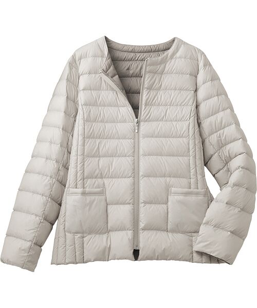 TAKASHIMAYA Style Plus/タカシマヤ スタイル・プリュ 軽量ダウンジャケット アイボリー 3L TAKASHIMAYA Style Plus/タカシマヤ スタイル・プリュ 軽量ダウンジャケット アイボリー 3L