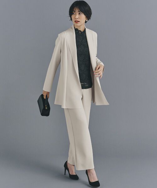 TAKASHIMAYA Style Plus / タカシマヤ スタイル・プリュ ノーカラージャケット | ドレープジャケット | 詳細1