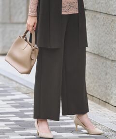 TAKASHIMAYA Style Plus / タカシマヤ スタイル・プリュ スラックス・ドレスパンツ | ドレープワイドパンツ＜股下５８ｃｍ＞