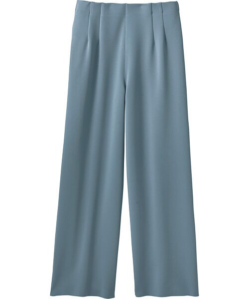 TAKASHIMAYA Style Plus / タカシマヤ スタイル・プリュ スラックス・ドレスパンツ | ドレープワイドパンツ＜股下５８ｃｍ＞（ブルーグレー）