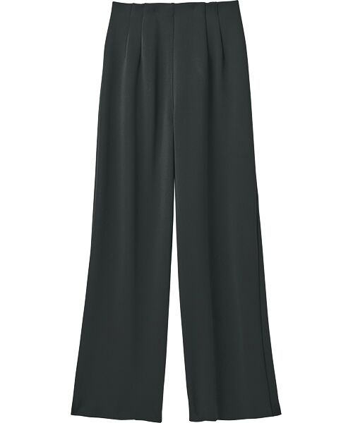 TAKASHIMAYA Style Plus/タカシマヤ スタイル・プリュ ドレープワイドパンツ<股下62cm> ブラック L TAKASHIMAYA Style Plus/タカシマヤ スタイル・プリュ ドレープワイドパンツ<股下62cm> ブラック L
