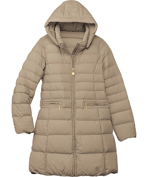 TAKASHIMAYA Style Plus/タカシマヤ スタイル・プリュ ストレッチダウンコート ベージュ L TAKASHIMAYA Style Plus/タカシマヤ スタイル・プリュ ストレッチダウンコート ベージュ L