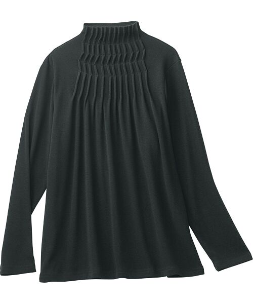 TAKASHIMAYA Style Plus/タカシマヤ スタイル・プリュ タック使いプルオーバー 黒 M TAKASHIMAYA Style Plus/タカシマヤ スタイル・プリュ タック使いプルオーバー 黒 M