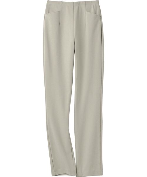 TAKASHIMAYA Style Plus/タカシマヤ スタイル・プリュ 尾州産スリムストレートパンツ グレージュ LL TAKASHIMAYA Style Plus/タカシマヤ スタイル・プリュ 尾州産スリムストレートパンツ グレージュ LL