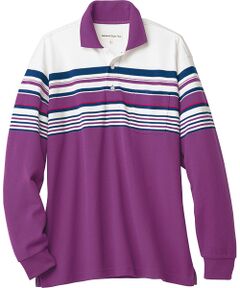 TAKASHIMAYA Style Plus / タカシマヤ スタイル・プリュ ポロシャツ | 長袖ボーダーポロシャツ