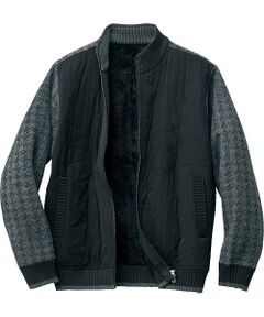 TAKASHIMAYA Style Plus / タカシマヤ スタイル・プリュ ブルゾン | 裏ボア前身キルト  フルジップブルゾン