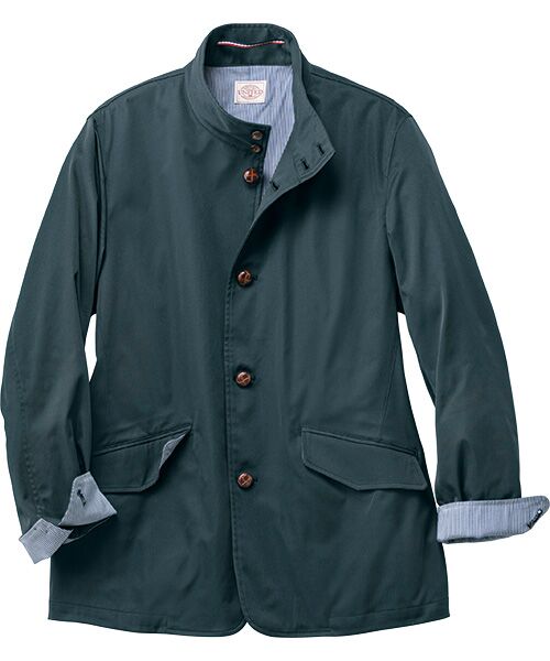 TAKASHIMAYA Style Plus/タカシマヤ スタイル・プリュ スタンドカラー ジャケット ネイビー L TAKASHIMAYA Style Plus/タカシマヤ スタイル・プリュ スタンドカラー ジャケット ネイビー L