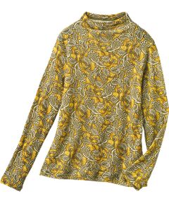 TAKASHIMAYA Style Plus / タカシマヤ スタイル・プリュ カットソー | 洗えるウールガーゼ プリントプルオーバー