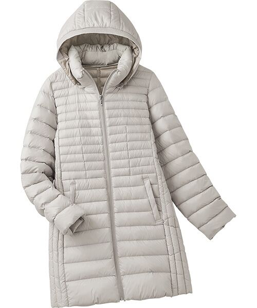 TAKASHIMAYA Style Plus/タカシマヤ スタイル・プリュ 軽量ダウンコート アイボリー Ｍ