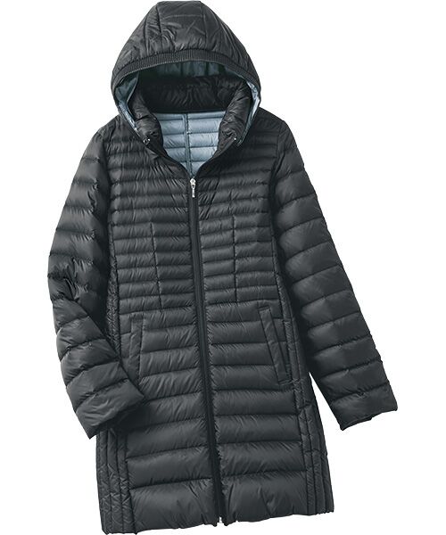 TAKASHIMAYA Style Plus/タカシマヤ スタイル・プリュ 軽量ダウンコート 黒 Ｌ