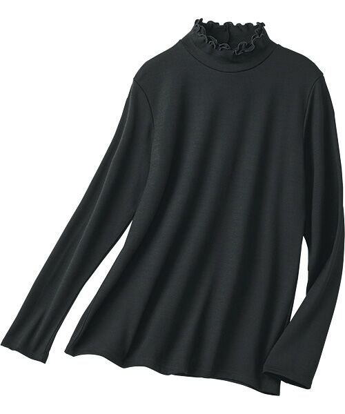 TAKASHIMAYA Style Plus/タカシマヤ スタイル・プリュ スーパー100's 洗えるウール プルオーバー 黒 M TAKASHIMAYA Style Plus/タカシマヤ スタイル・プリュ スーパー100's 洗えるウール プルオーバー 黒 M