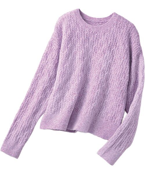 TAKASHIMAYA Style Plus/タカシマヤ スタイル・プリュ 軽量ミックスヤーンプルオーバー ピンク ＬＬ