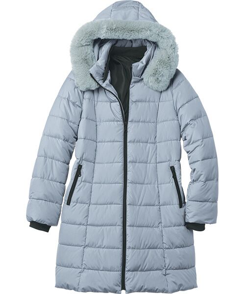 TAKASHIMAYA Style Plus/タカシマヤ スタイル・プリュ エコファー付ファイバー中わたコート サックス ＬＬ