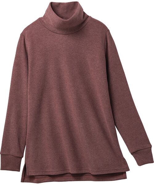 TAKASHIMAYA Style Plus/タカシマヤ スタイル・プリュ ソフトサーモα デザインプルオーバー ワイン L TAKASHIMAYA Style Plus/タカシマヤ スタイル・プリュ ソフトサーモα デザインプルオーバー ワイン L