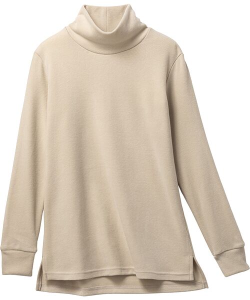 TAKASHIMAYA Style Plus/タカシマヤ スタイル・プリュ ソフトサーモα デザインプルオーバー ベージュ LL TAKASHIMAYA Style Plus/タカシマヤ スタイル・プリュ ソフトサーモα デザインプルオーバー ベージュ LL