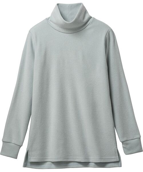 TAKASHIMAYA Style Plus/タカシマヤ スタイル・プリュ ソフトサーモα デザインプルオーバー サックス 3L TAKASHIMAYA Style Plus/タカシマヤ スタイル・プリュ ソフトサーモα デザインプルオーバー サックス 3L