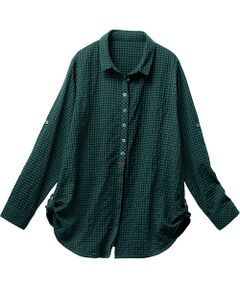 TAKASHIMAYA Style Plus / タカシマヤ スタイル・プリュ シャツ・ブラウス | 格子柄シャツジャケット