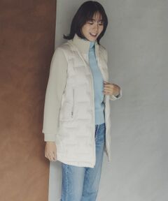 TAKASHIMAYA Style Plus / タカシマヤ スタイル・プリュ ダウンジャケット・ベスト | 異素材切替え シームレスダウンコート