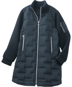 TAKASHIMAYA Style Plus / タカシマヤ スタイル・プリュ ダウンジャケット・ベスト | 異素材切替え シームレスダウンコート