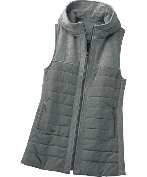 TAKASHIMAYA Style Plus/タカシマヤ スタイル・プリュ 中わた切替えベスト グレー Ｍ