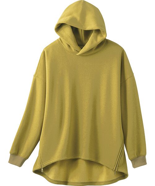 TAKASHIMAYA Style Plus/タカシマヤ スタイル・プリュ フード付デザインチュニック マスタード Ｌ