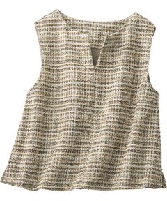 TAKASHIMAYA Style Plus / タカシマヤ スタイル・プリュ ベスト | ツイードライク ベスト