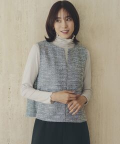 TAKASHIMAYA Style Plus / タカシマヤ スタイル・プリュ ベスト | ツイードライク ベスト