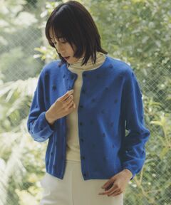 TAKASHIMAYA Style Plus / タカシマヤ スタイル・プリュ カーディガン・ボレロ | ドット柄カーディガン