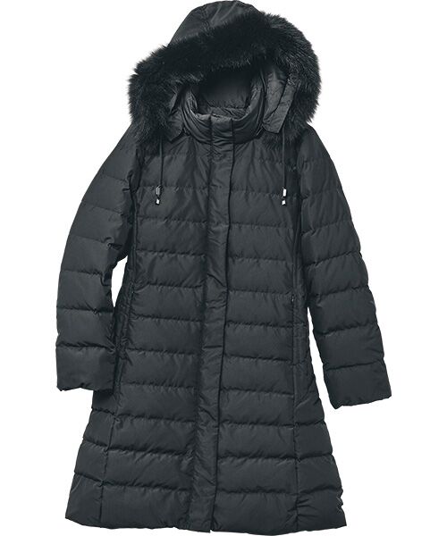 TAKASHIMAYA Style Plus / タカシマヤ スタイル・プリュ その他アウター | フォックスファー付ダウンコート(黒)