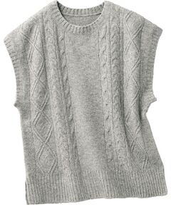 TAKASHIMAYA Style Plus / タカシマヤ スタイル・プリュ ベスト | ケーブル柄ベスト