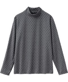 TAKASHIMAYA Style Plus / タカシマヤ スタイル・プリュ カットソー | キュプラ混 ジャカードプルオーバー