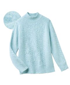 TAKASHIMAYA Style Plus / タカシマヤ スタイル・プリュ ニット・セーター | ケーブル編み ミックスヤーンプルオーバー