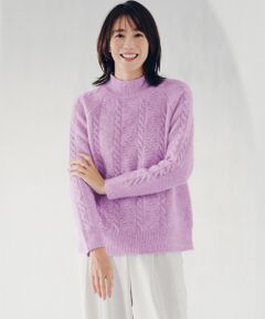 TAKASHIMAYA Style Plus / タカシマヤ スタイル・プリュ ニット・セーター | ケーブル編み ミックスヤーンプルオーバー