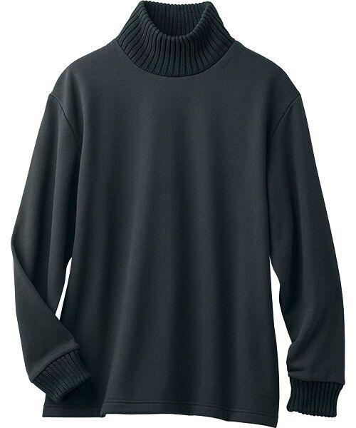 TAKASHIMAYA Style Plus / タカシマヤ スタイル・プリュ ニット・セーター | 裏起毛ハイネックプルオーバー（ブラック）