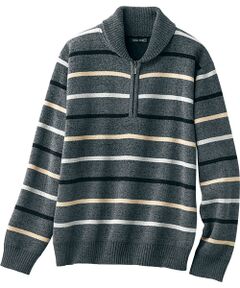 TAKASHIMAYA Style Plus / タカシマヤ スタイル・プリュ ニット・セーター | ミニショール フリースハーフジップセーター