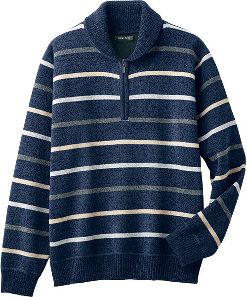 TAKASHIMAYA Style Plus / タカシマヤ スタイル・プリュ ニット・セーター | ミニショール フリースハーフジップセーター | 詳細1