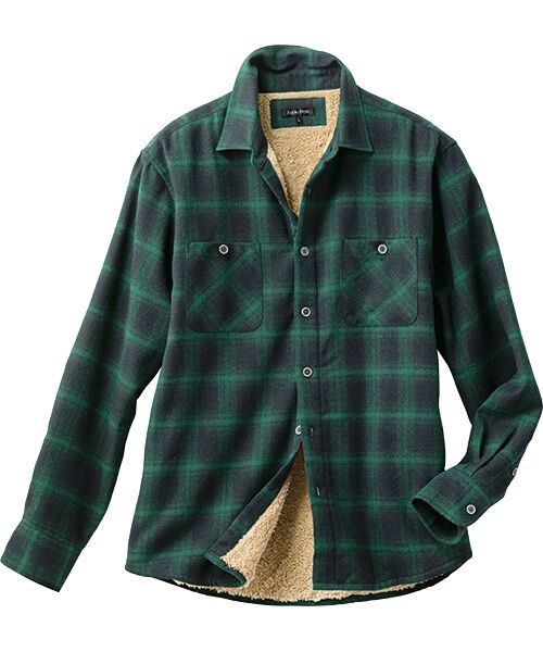 TAKASHIMAYA Style Plus / タカシマヤ スタイル・プリュ その他アウター | 裏ボアシャツアウター（ブラックウォッチ）