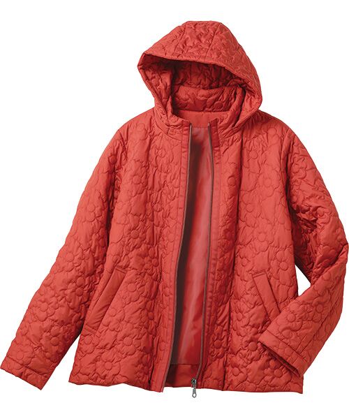 TAKASHIMAYA Style Plus / タカシマヤ スタイル・プリュ その他アウター | 花柄キルト刺しゅうジャケット（テラコッタ）