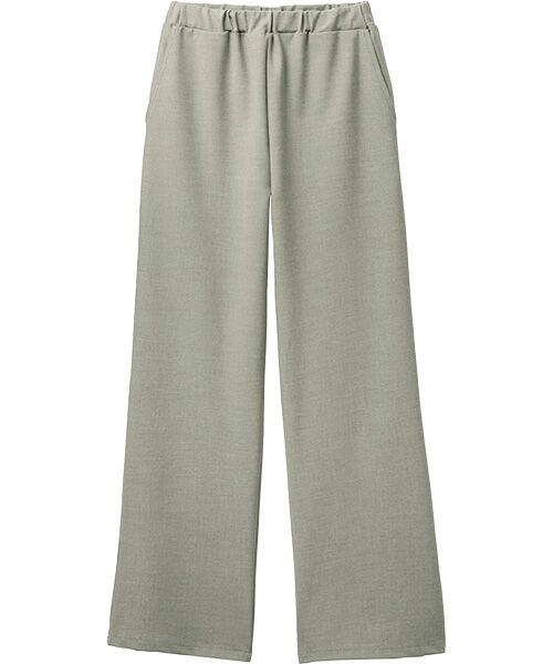 TAKASHIMAYA Style Plus / タカシマヤ スタイル・プリュ スラックス・ドレスパンツ | 尾州素材セミワイドパンツ＜股下６５ｃｍ＞（グレー）