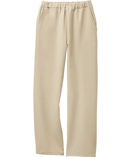 TAKASHIMAYA Style Plus / タカシマヤ スタイル・プリュ スラックス・ドレスパンツ | 尾州素材セミワイドパンツ＜股下７０ｃｍ＞（ライトベージュ）