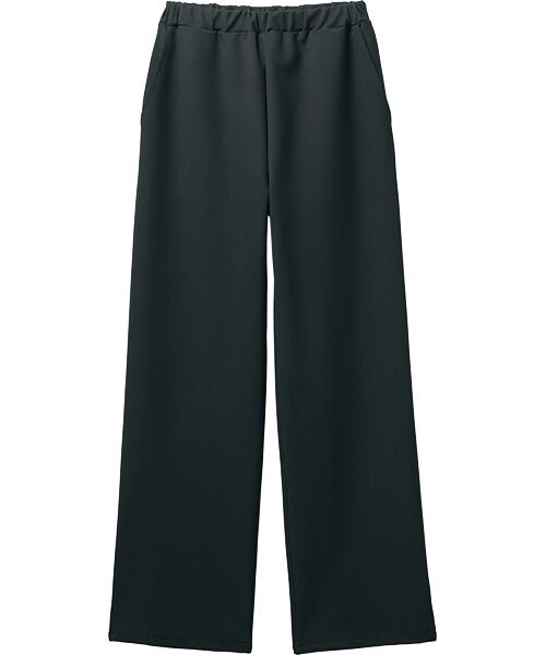 TAKASHIMAYA Style Plus / タカシマヤ スタイル・プリュ スラックス・ドレスパンツ | 尾州素材セミワイドパンツ＜股下７０ｃｍ＞（黒）