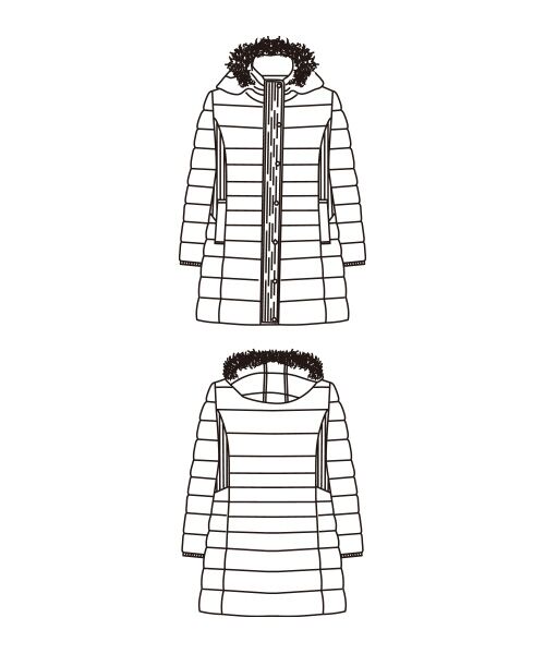 TAKASHIMAYA Style Plus / タカシマヤ スタイル・プリュ その他アウター | フェイクファー付ファイバー中わたコート | 詳細4