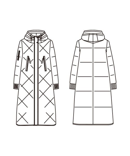 TAKASHIMAYA Style Plus / タカシマヤ スタイル・プリュ その他アウター | 配色使いダウンコート | 詳細1