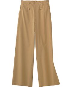 TAKASHIMAYA Style Plus / タカシマヤ スタイル・プリュ スラックス・ドレスパンツ | はっ水加工 デザインワイドパンツ <股下64cm>